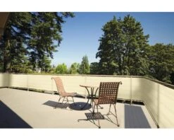 FLORACORD Balkondoek Wind- En Waterdoorlatend Beige 90x500 Cm